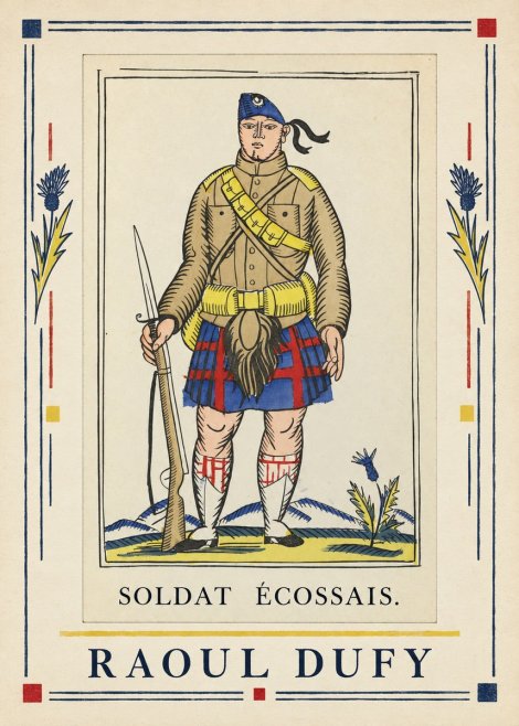 Raoul Dufy Soldat Écossais. No6 - Plakat