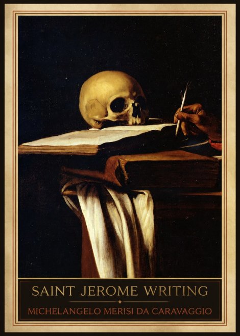 Michelangelo Merisi da Caravaggio Saint Jerome Writing III No1 - Plakat