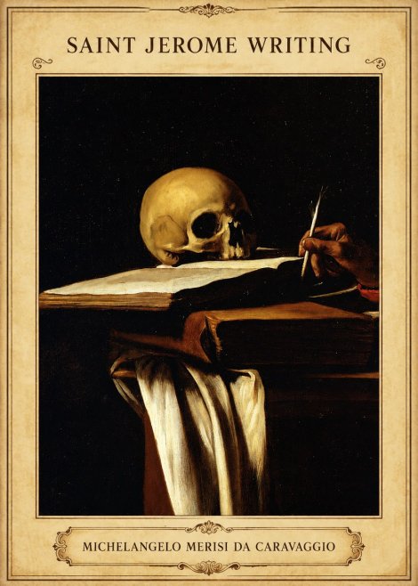 Michelangelo Merisi da Caravaggio Saint Jerome Writing III No5 - Plakat