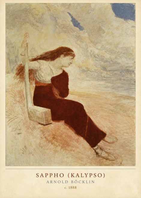 Arnold Böcklin Sappho (Kalypso) No2 - Plakat