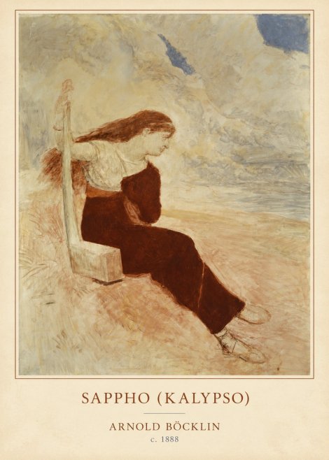 Arnold Böcklin Sappho (Kalypso) No4 - Plakat