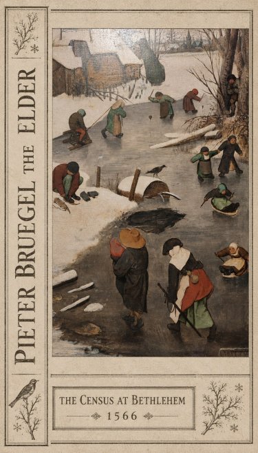 Pieter Bruegel The Census at Bethlehem II No2 - Plakat