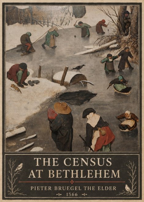 Pieter Bruegel The Census at Bethlehem II No3 - Plakat