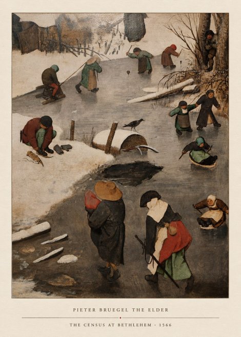 Pieter Bruegel The Census at Bethlehem II No4 - Plakat