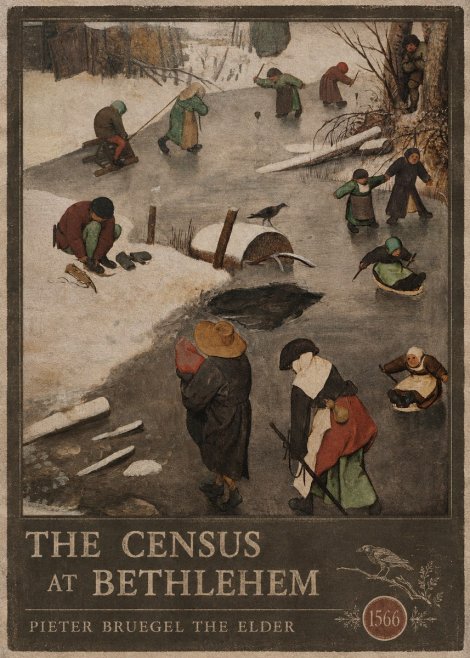 Pieter Bruegel The Census at Bethlehem II No6 - Plakat