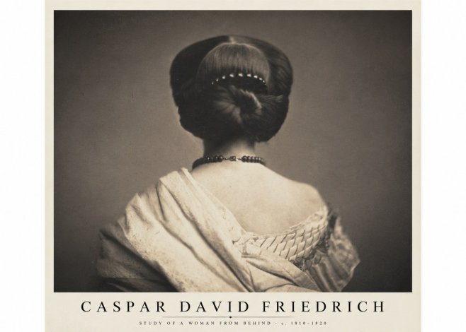 Caspar David Friedrich Study of a Woman from Behind No1 - Plakat