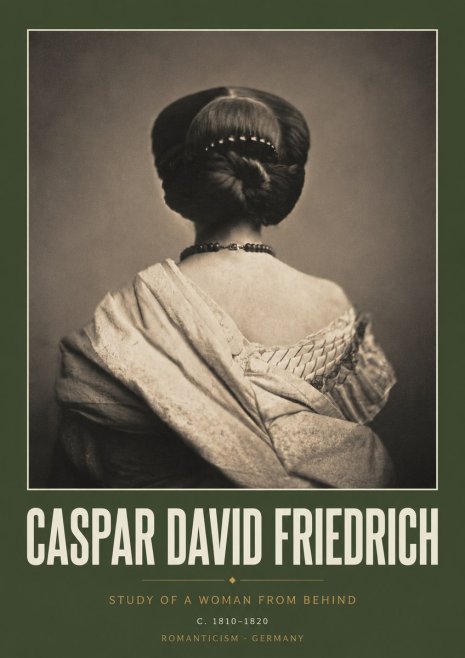 Caspar David Friedrich Study of a Woman from Behind No3 - Plakat