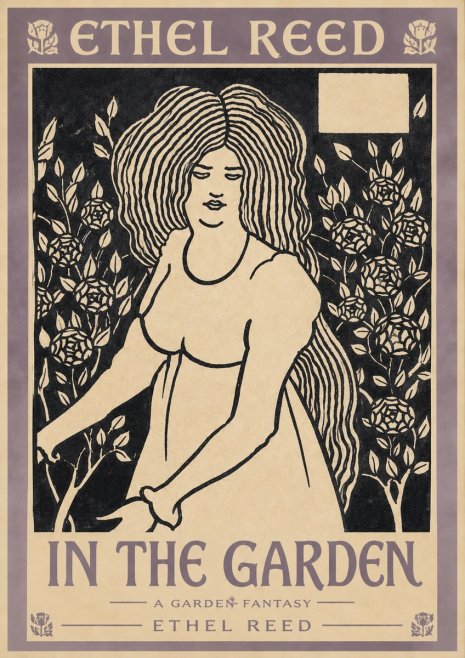 Ethel Reed In the Garden No3 - Plakat