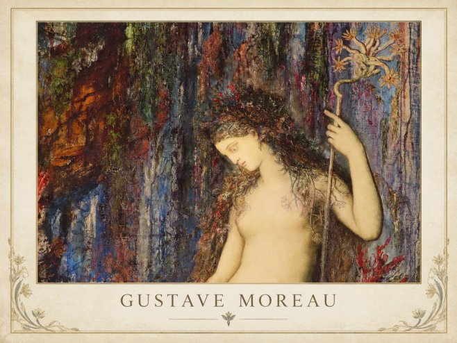 Gustave Moreau The Flower with the Human Head No1 - Plakat
