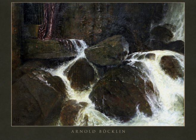 Arnold Böcklin The Nymph of the Waterfall No2 - Plakat