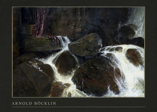 Arnold Böcklin The Nymph of the Waterfall No3 - Plakat