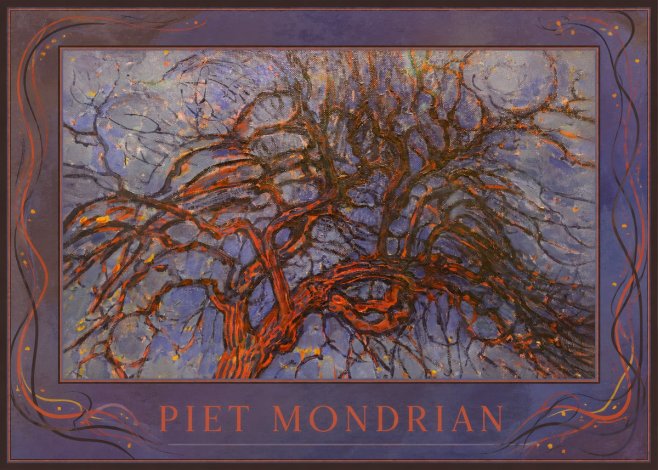 Piet Mondrian The Red Tree No1 - Plakat