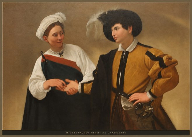 Michelangelo Merisi da Caravaggio The Cardsharps IV No6 - Plakat