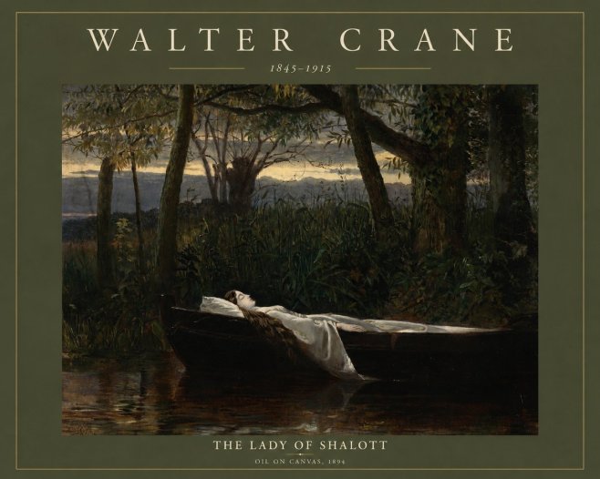 Walter Crane The Lady of Shalott No2 - Plakat