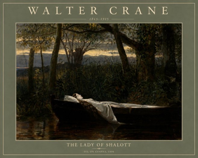 Walter Crane The Lady of Shalott No4 - Plakat