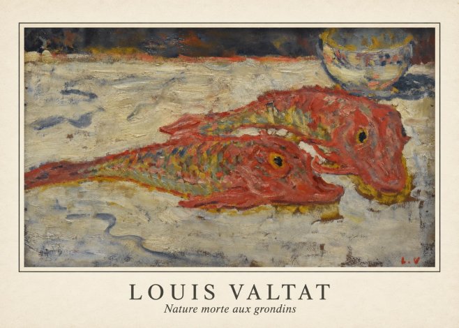 Louis Valtat Nature Morte Aux Grondins No5 - Plakat
