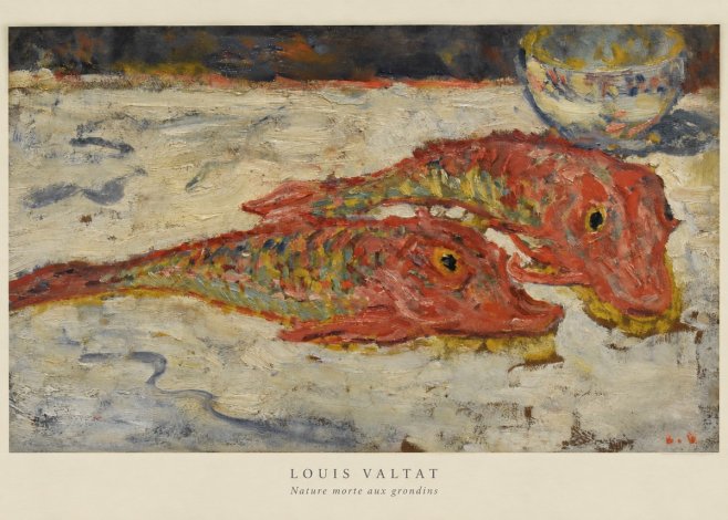 Louis Valtat Nature Morte Aux Grondins No6 - Plakat