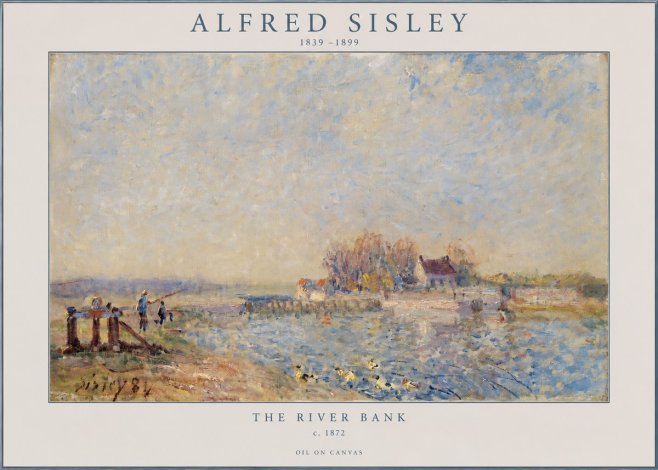 Sisley The River Bank I No2 - Plakat