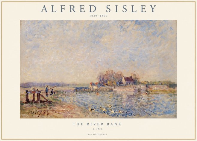 Sisley The River Bank I No3 - Plakat