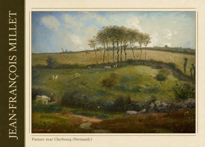 Jean-François Millet Pasture Near Cherbourg (Normandy) No2 - Plakat