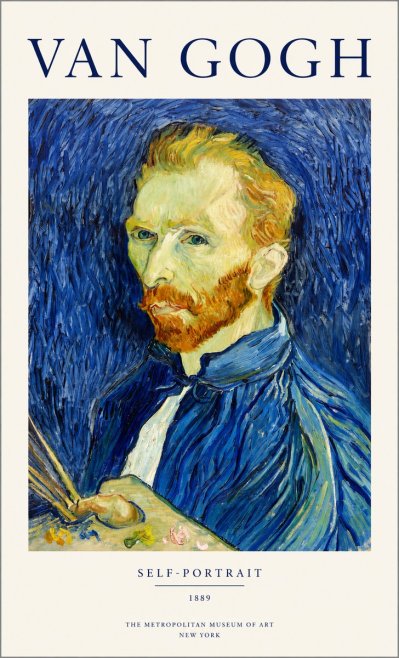 Van Gogh Self-portrait I No1 - Plakat