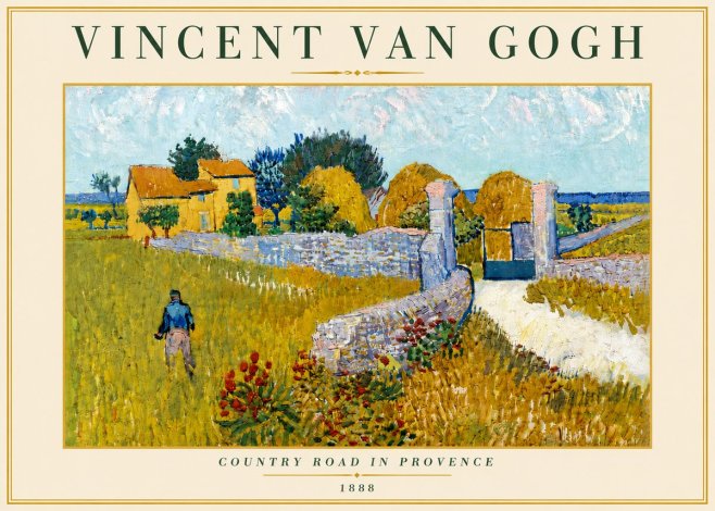 Van Gogh Country Road in Provence I No6 - Plakat