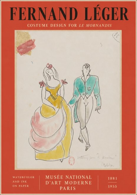 Fernand Léger Costume Pour "Le Mandarin" No2 - Plakat