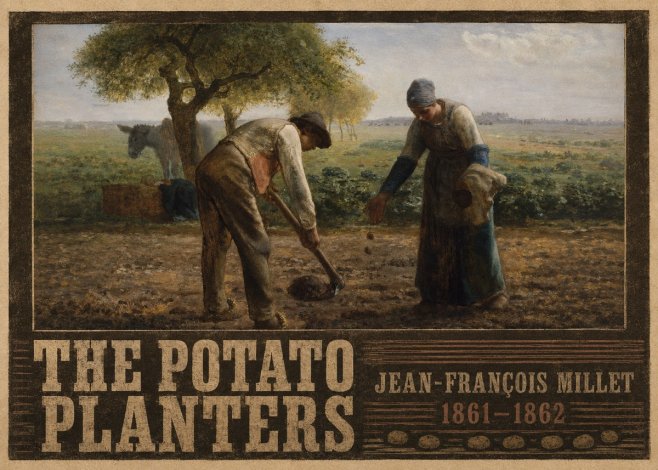 Jean-François Millet The Potato Planters No4 - Plakat
