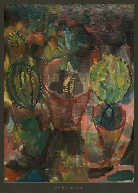 Paul Klee Three Potted Plants No5 - Plakat