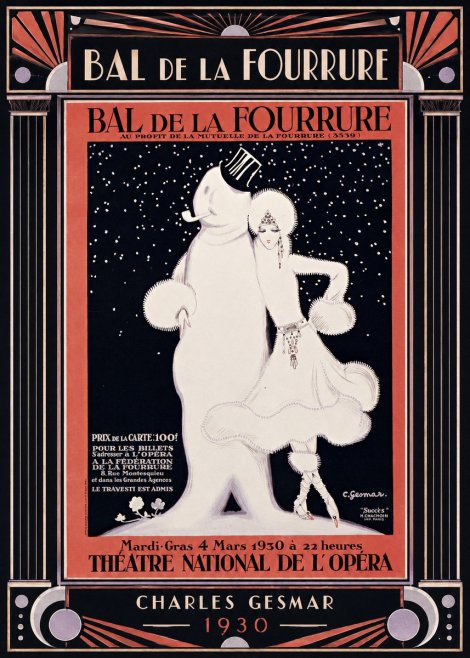 Charles Gesmar Bal De La Fourrure II No3 - Plakat