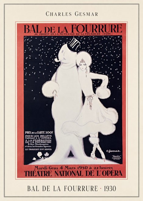 Charles Gesmar Bal De La Fourrure II No4 - Plakat