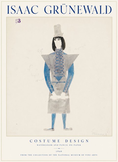 Isaac Grünewald Costume Design X No1 - Plakat