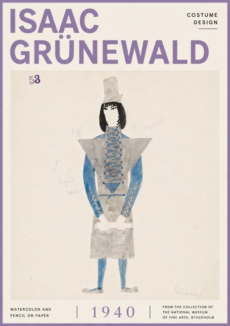 Isaac Grünewald Costume Design X No6 - Plakat