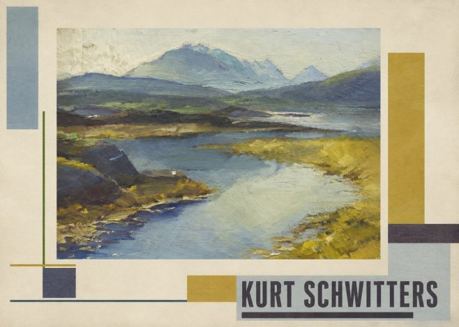 Kurt Schwitters Landschaft No3 - Plakat