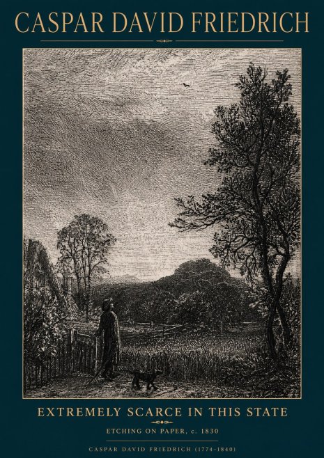 Caspar David Friedrich Extremely Scarce in This State No4 - Plakat