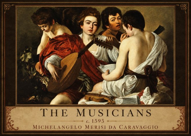 Michelangelo Merisi da Caravaggio The Musicians I No1 - Plakat