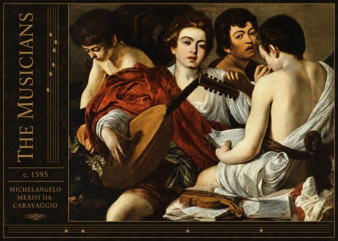 Michelangelo Merisi da Caravaggio The Musicians I No2 - Plakat