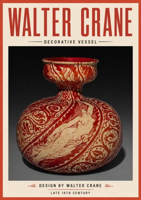 Walter Crane Decorative Vessel No4 - Plakat
