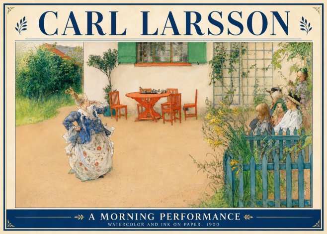 Carl Larsson A Morning Performance No5 - Plakat