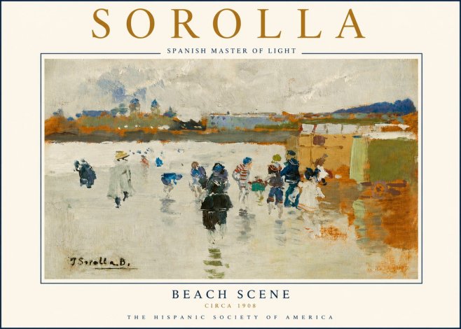 Sorolla Beach Scene No5 - Plakat
