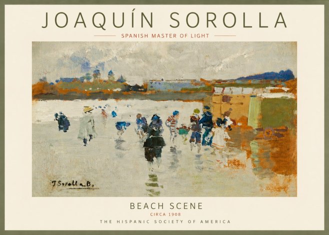 Sorolla Beach Scene No6 - Plakat