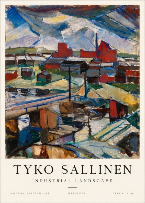Tyko Sallinen Industrial Landscape No1 - Plakat