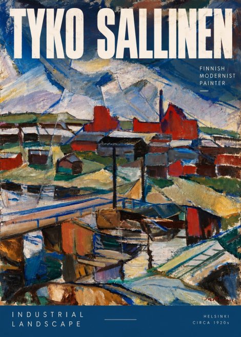 Tyko Sallinen Industrial Landscape No2 - Plakat