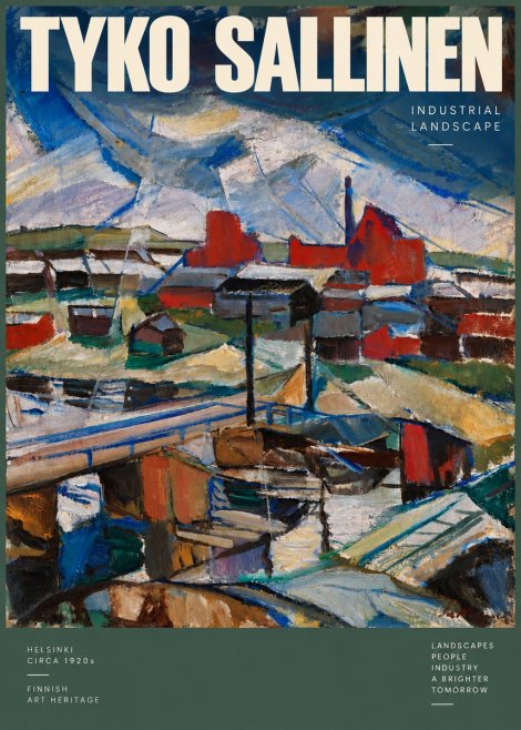 Tyko Sallinen Industrial Landscape No6 - Plakat