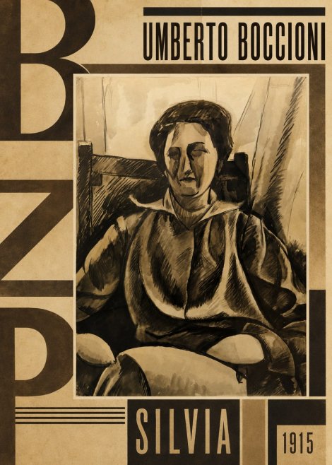 Umberto Boccioni Silvia No5 - Plakat