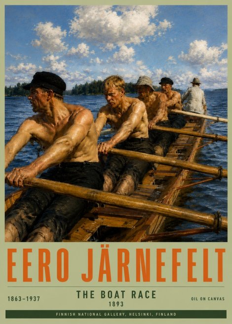 Eero Järnefelt The Boat Race No4 - Plakat