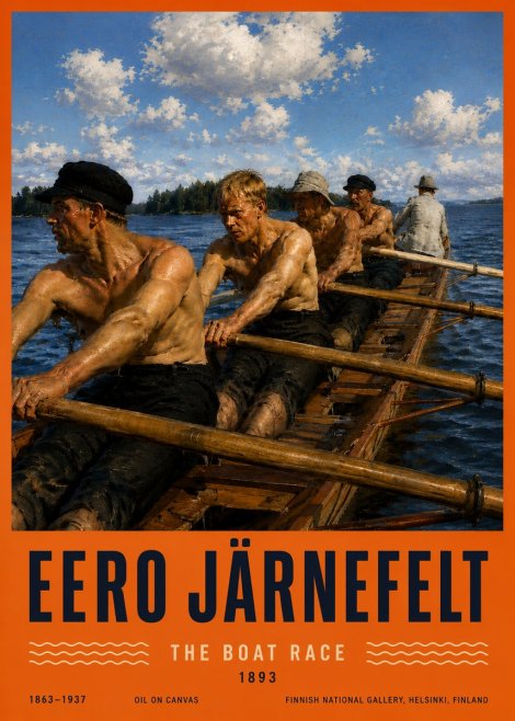 Eero Järnefelt The Boat Race No6 - Plakat