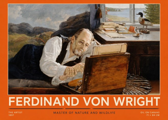 Ferdinand von Wright The Artist No2 - Plakat