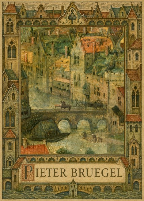 Pieter Bruegel Cityscape with Bridge No5 - Plakat