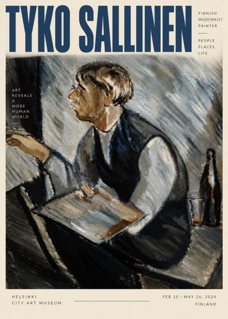 Tyko Sallinen The Artist at Work No5 - Plakat